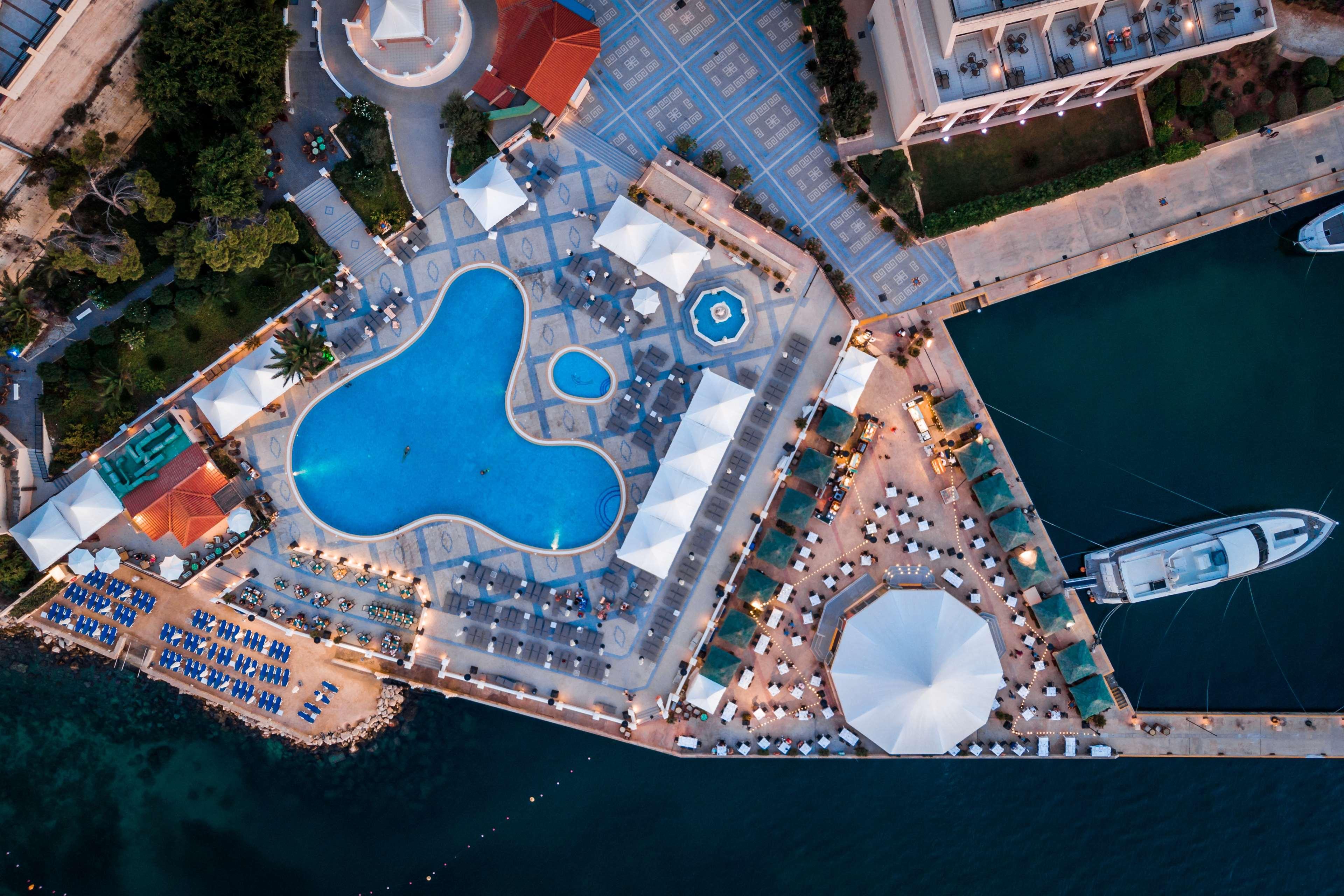 Grand Hotel Excelsior Floriana Exterior photo Aerial view of the port